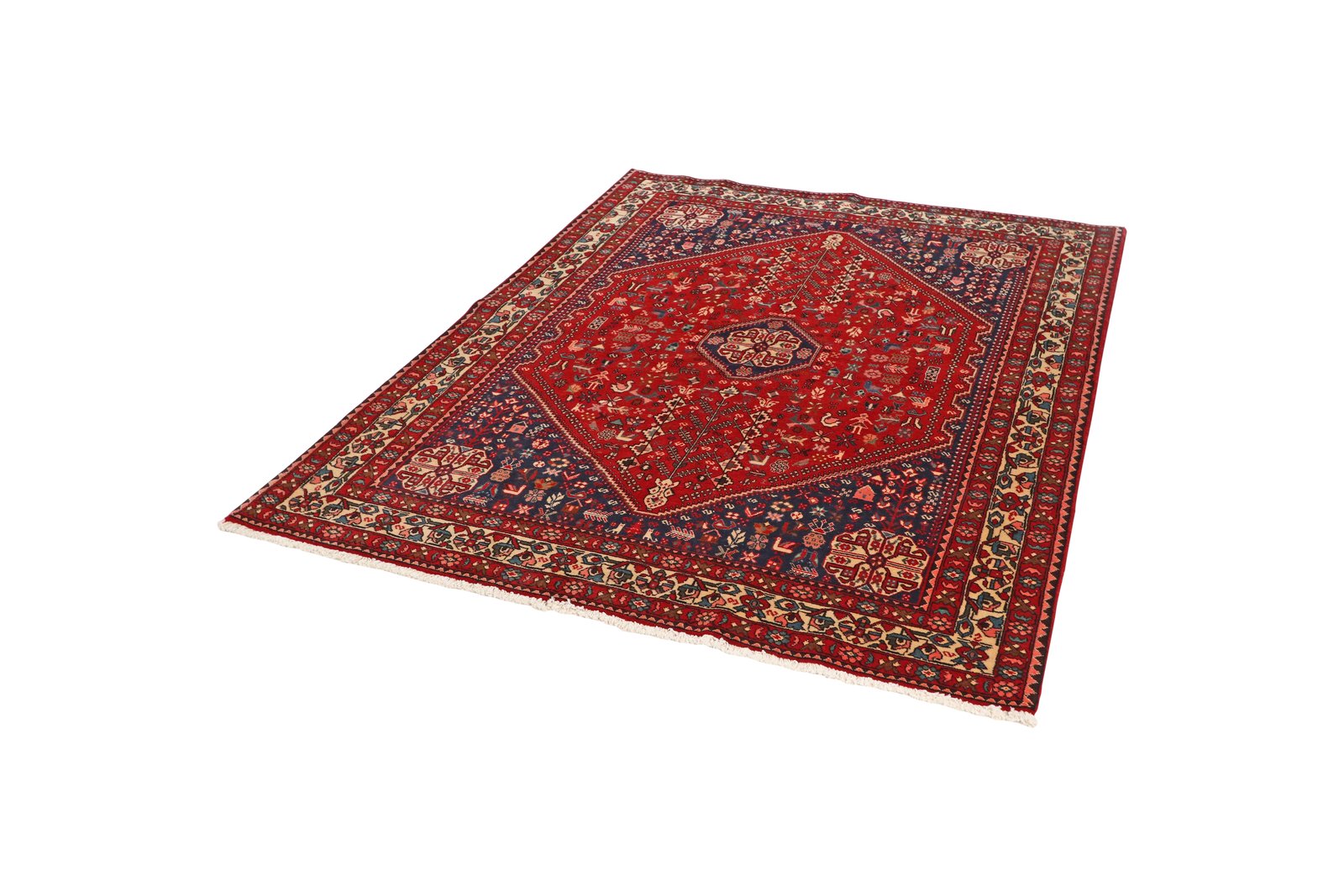 Abadeh — Hand-knotted, 152x201 cm, Red, 100% Virgin Wool | View 5