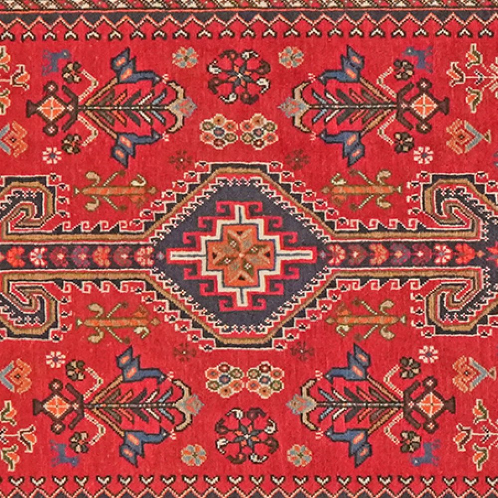 Nasrabad — Hand-knotted, 81x309 cm, Red, 100% Virgin Wool | View 4