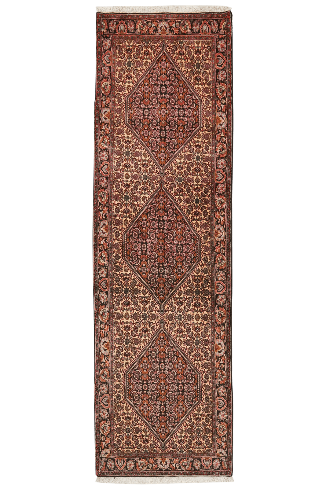 Bidjar Bookan — Hand-knotted, 72x241 cm, Brown, 100% Virgin Wool | Main view
