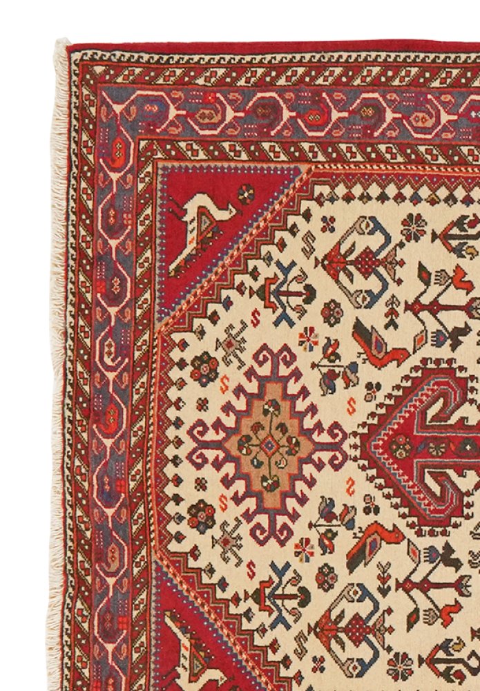 Nasrabad — Hand-knotted, 99x148 cm, Beige, 100% Virgin Wool | View 3