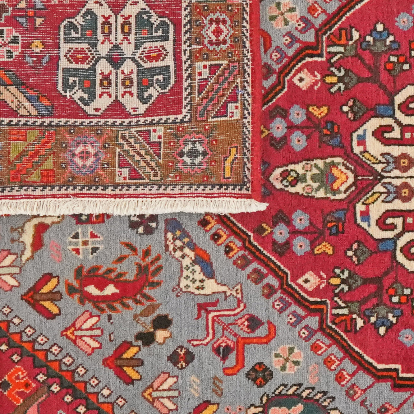Kashkuli — Hand-knotted, 104x154 cm, Blue, 100% Virgin Wool | View 6