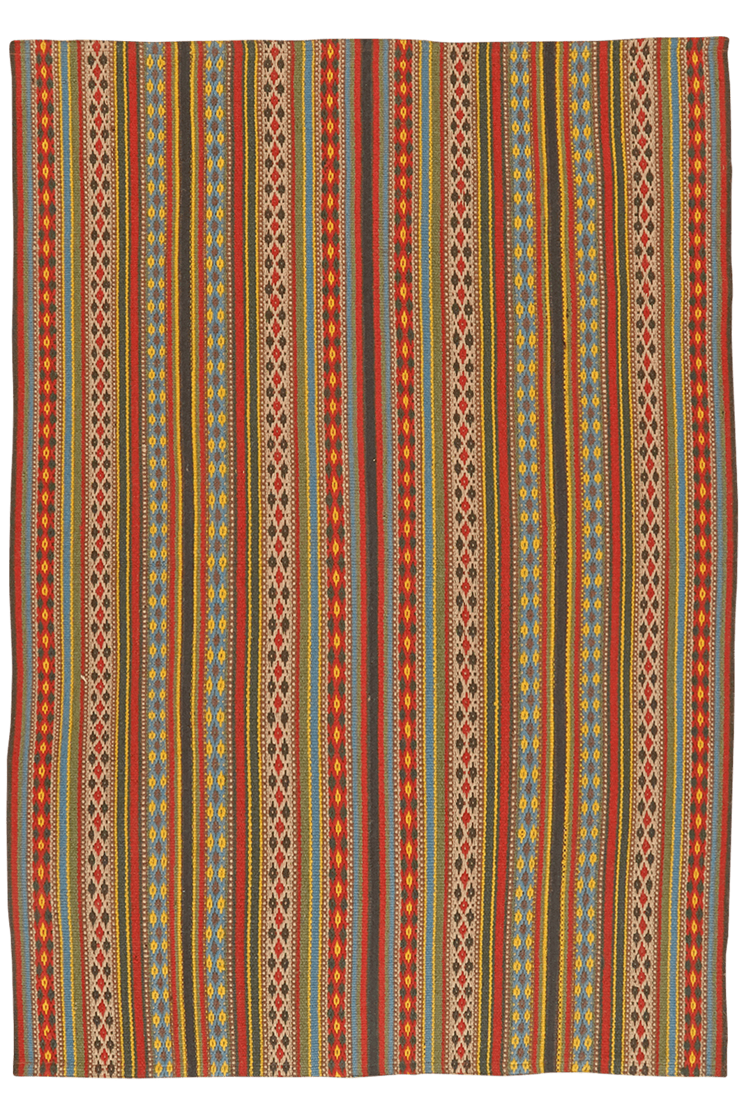 Kelim Djadjim — Handmade, 105x151 cm, Multicolor, 100% Virgin Wool | Main view