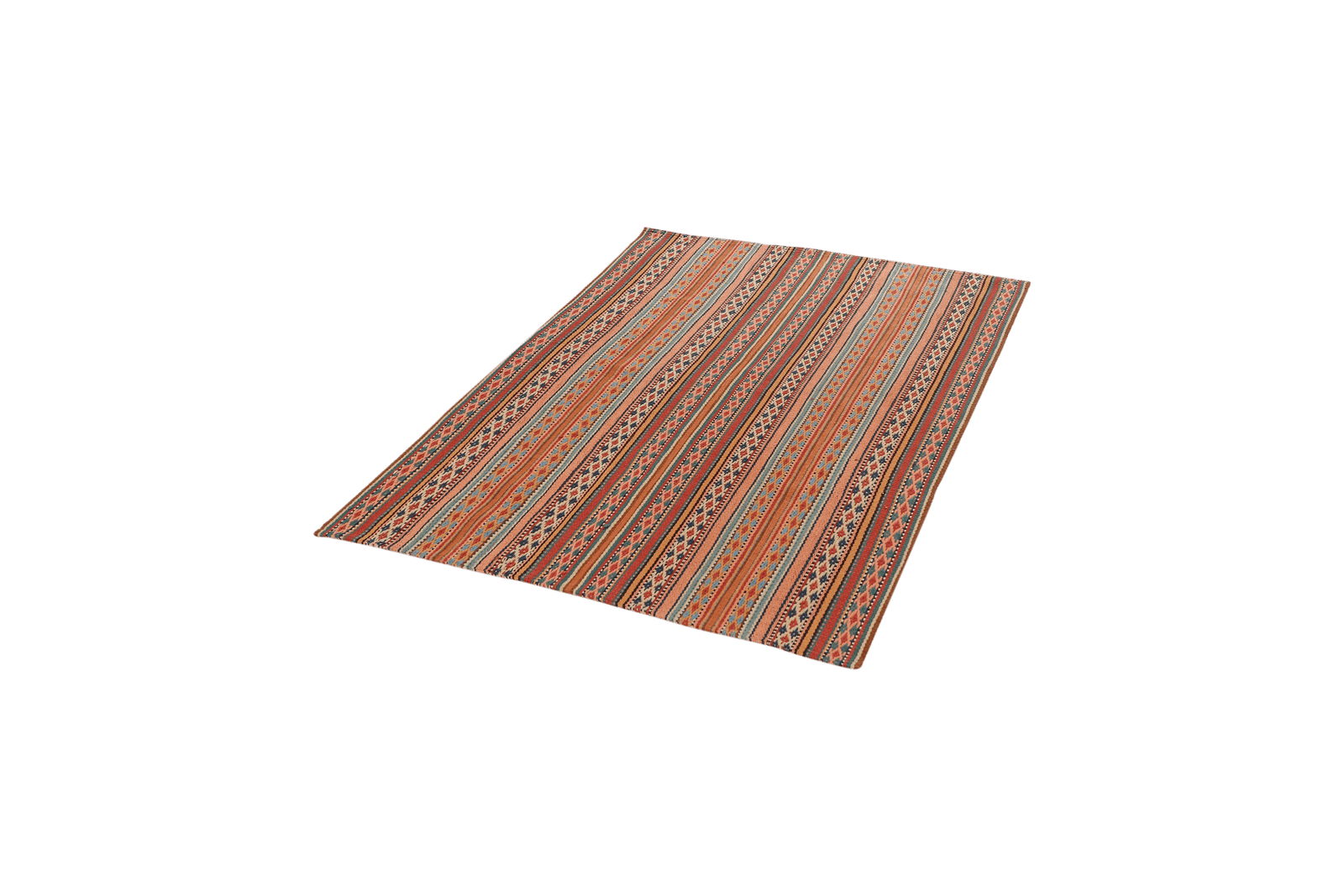 Kelim Djadjim — Handmade, 104x150 cm, Multicolor, 100% Virgin Wool | View 5