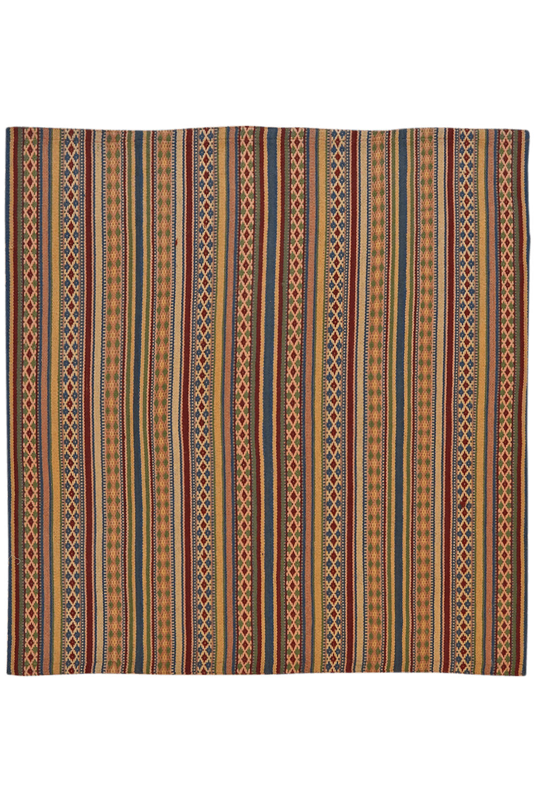 Kelim Djadjim — Handmade, 98x100 cm, Multicolor, 100% Virgin Wool | Main view