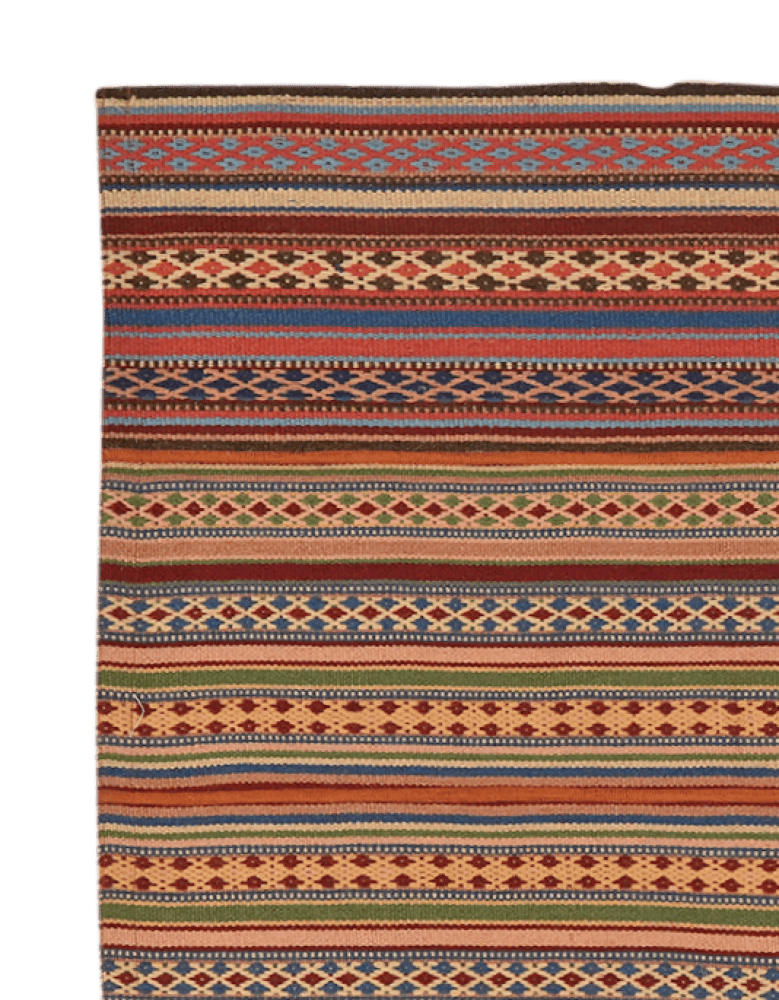 Kelim Djadjim — Handmade, 100x102 cm, Multicolor, 100% Virgin Wool | View 3