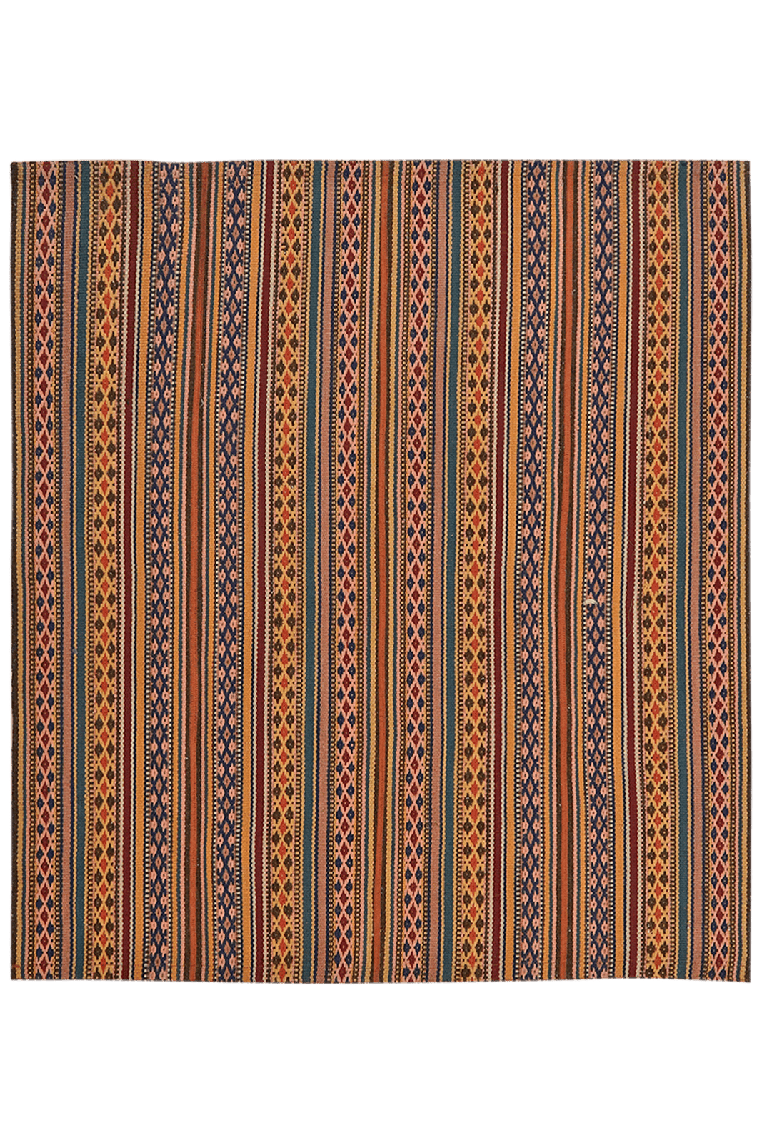Kelim Djadjim — Handmade, 93x103 cm, Multicolor, 100% Virgin Wool | Main view