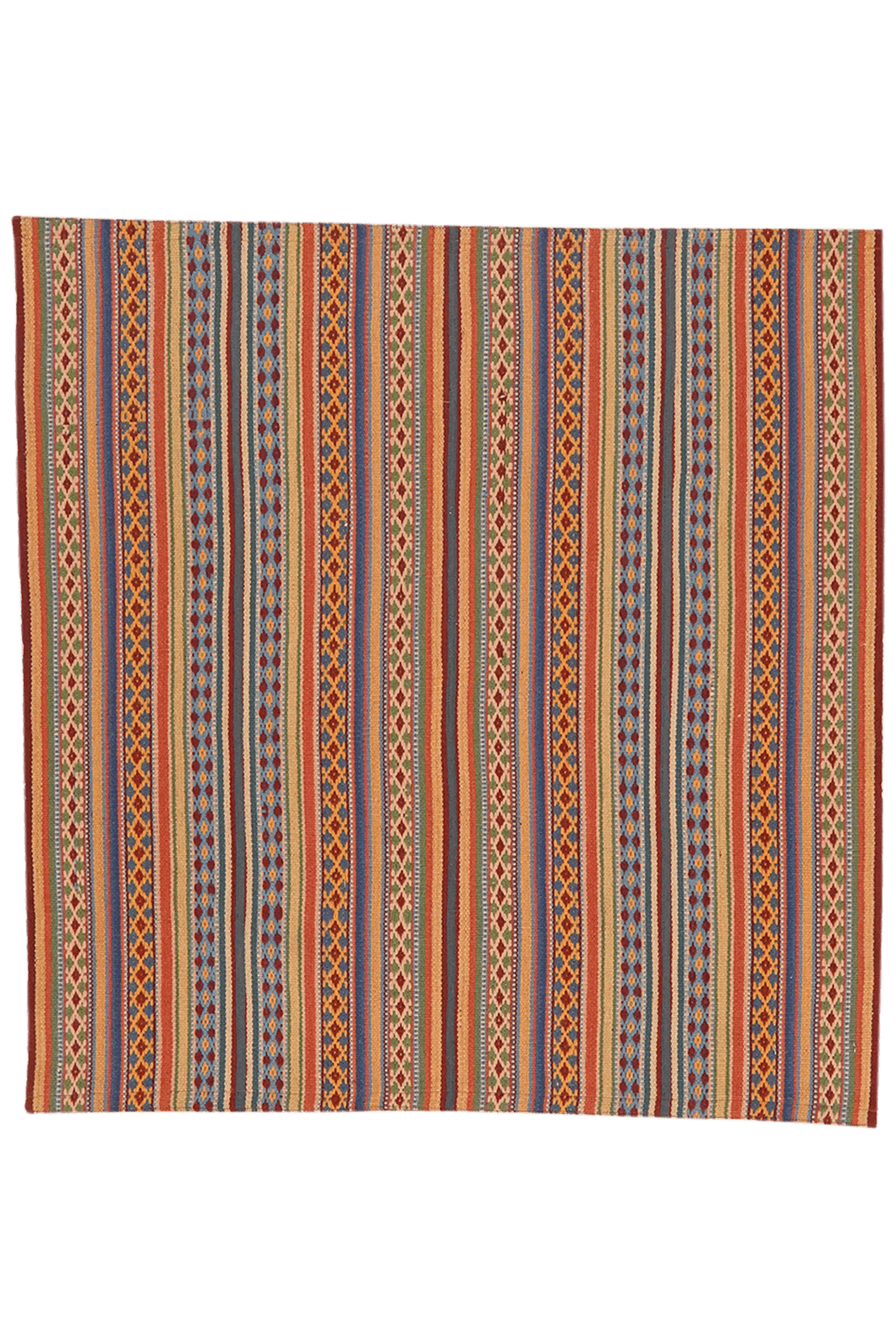 Kelim Djadjim — Handmade, 101x103 cm, Multicolor, 100% Virgin Wool | Main view