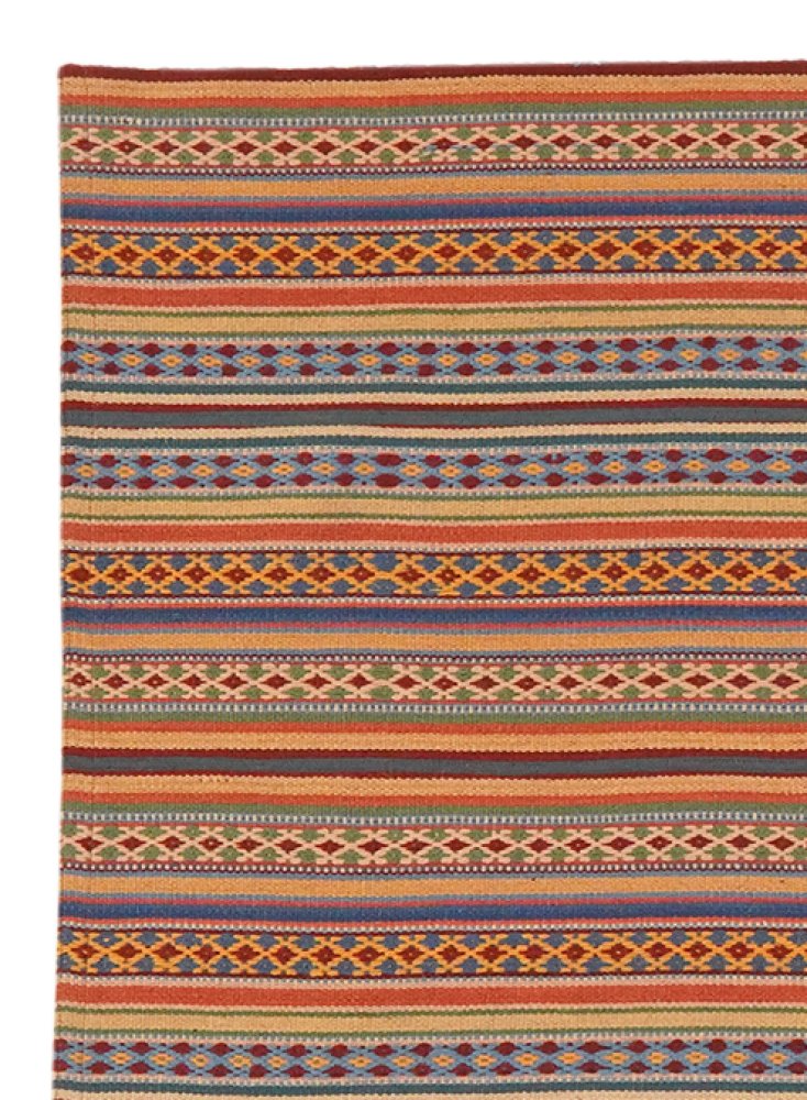 Kelim Djadjim — Handmade, 101x103 cm, Multicolor, 100% Virgin Wool | View 3