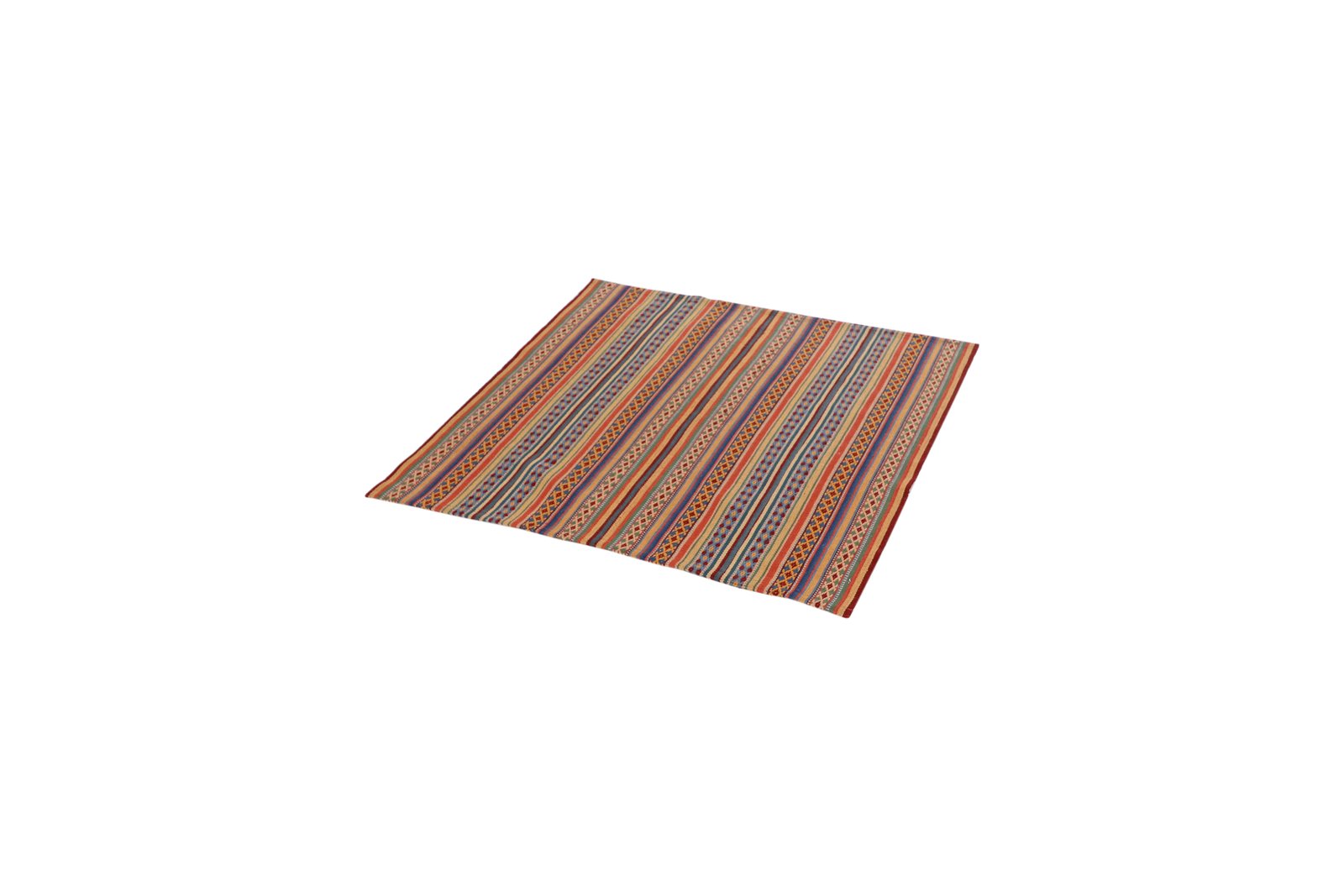 Kelim Djadjim — Handmade, 101x103 cm, Multicolor, 100% Virgin Wool | View 5