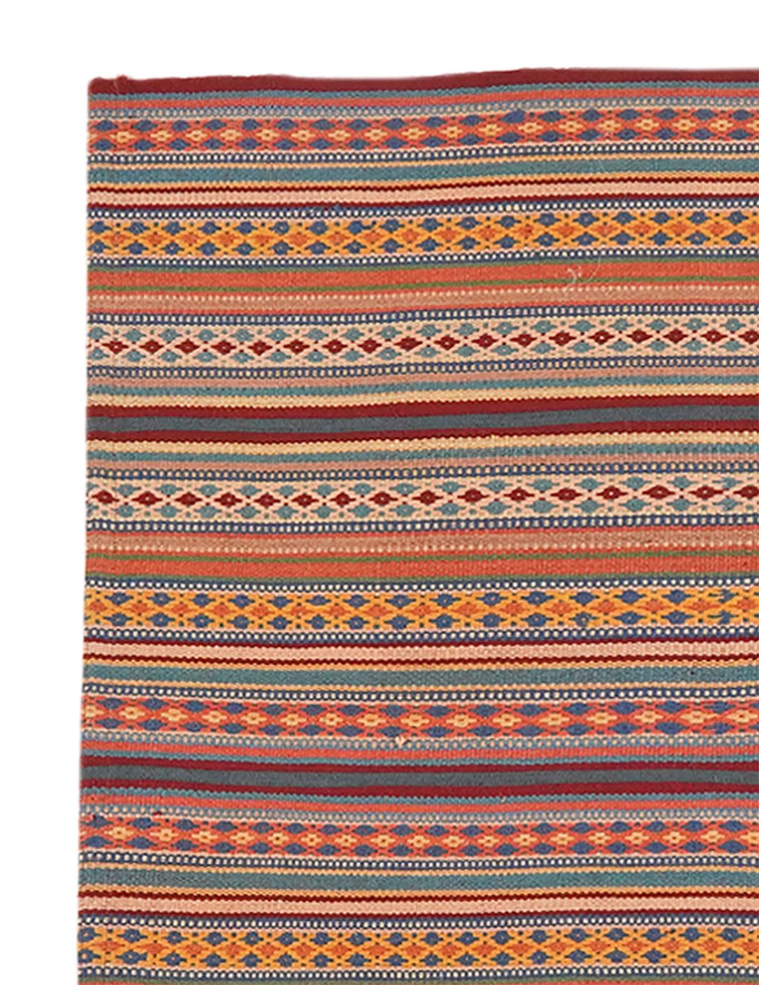 Kelim Djadjim — Handmade, 100x102 cm, Multicolor, 100% Virgin Wool | View 3