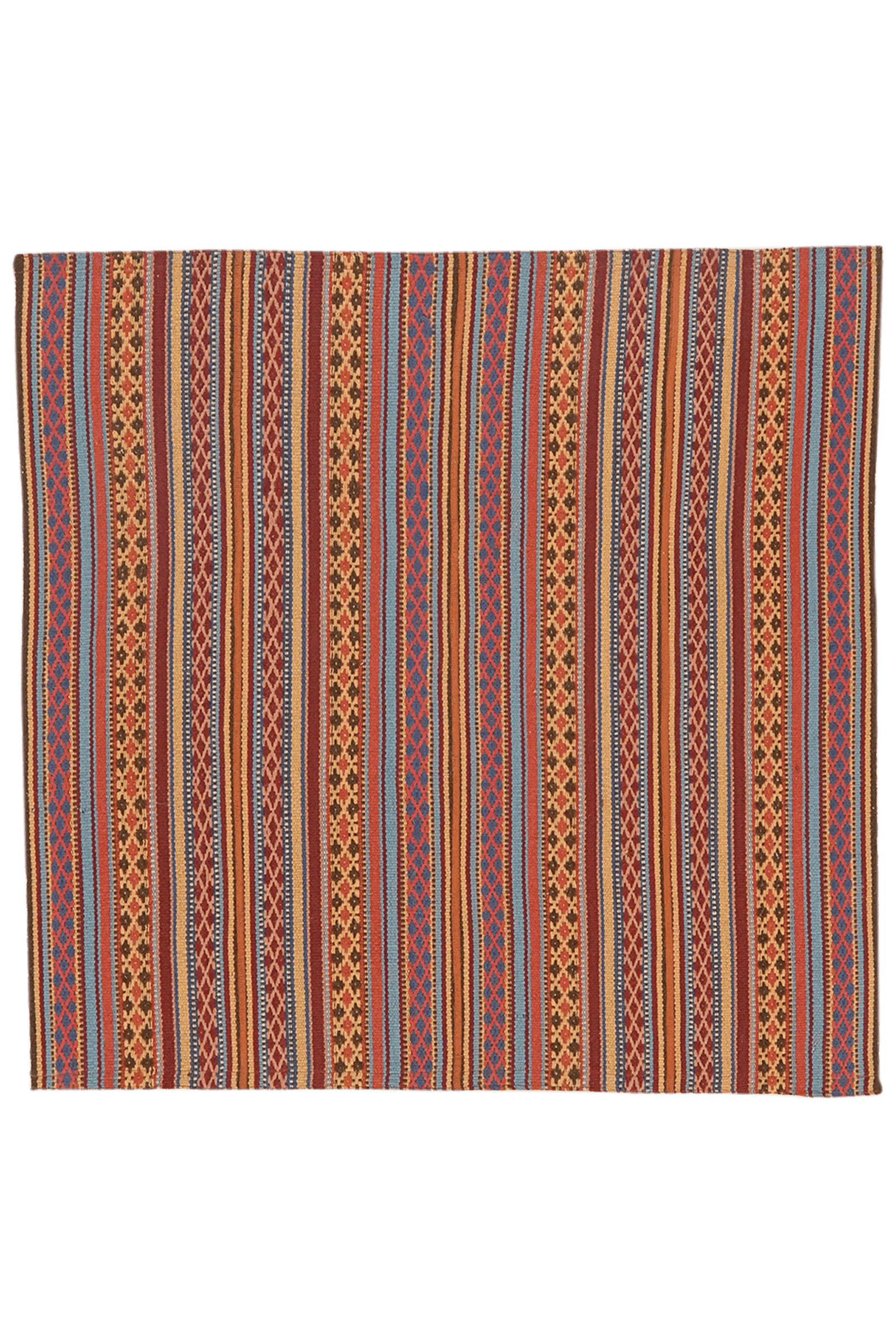 Kelim Djadjim — Handmade, 100x101 cm, Multicolor, 100% Virgin Wool | Main view