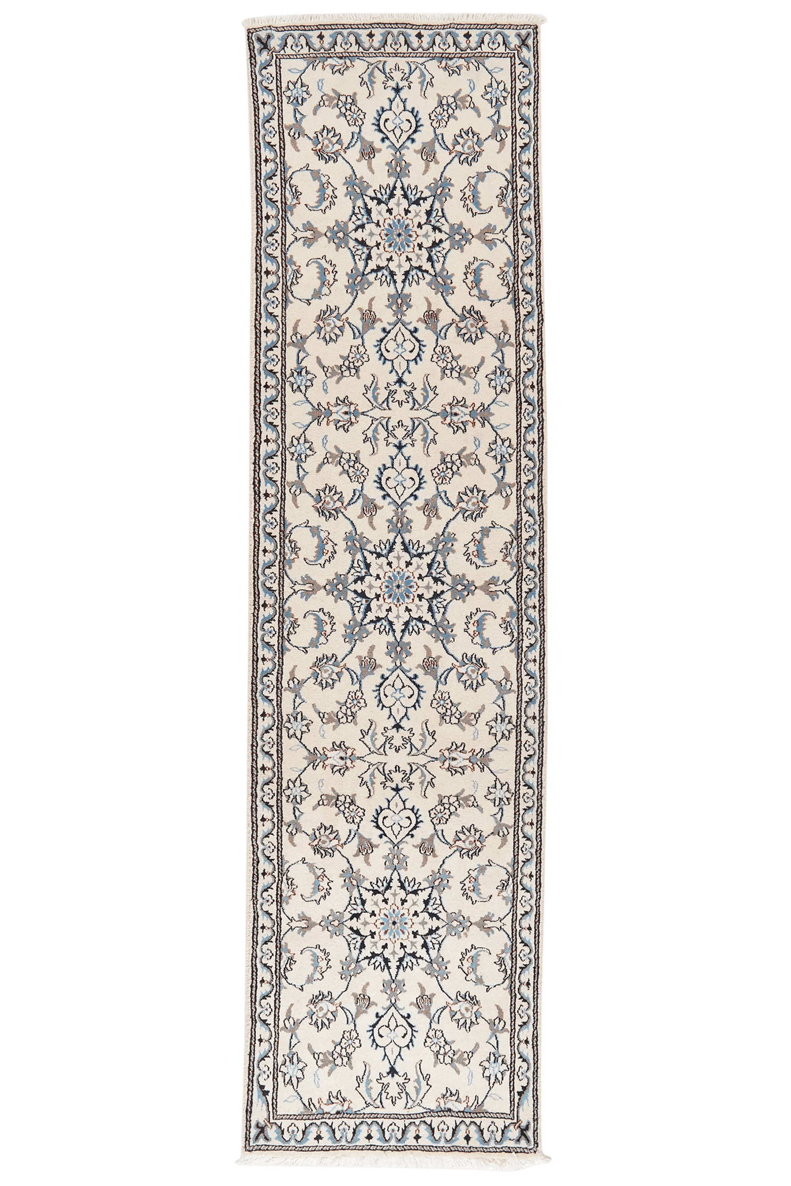 Nain 12La — Hand-knotted, 75x302 cm, Beige, 100% Virgin Wool | Main view