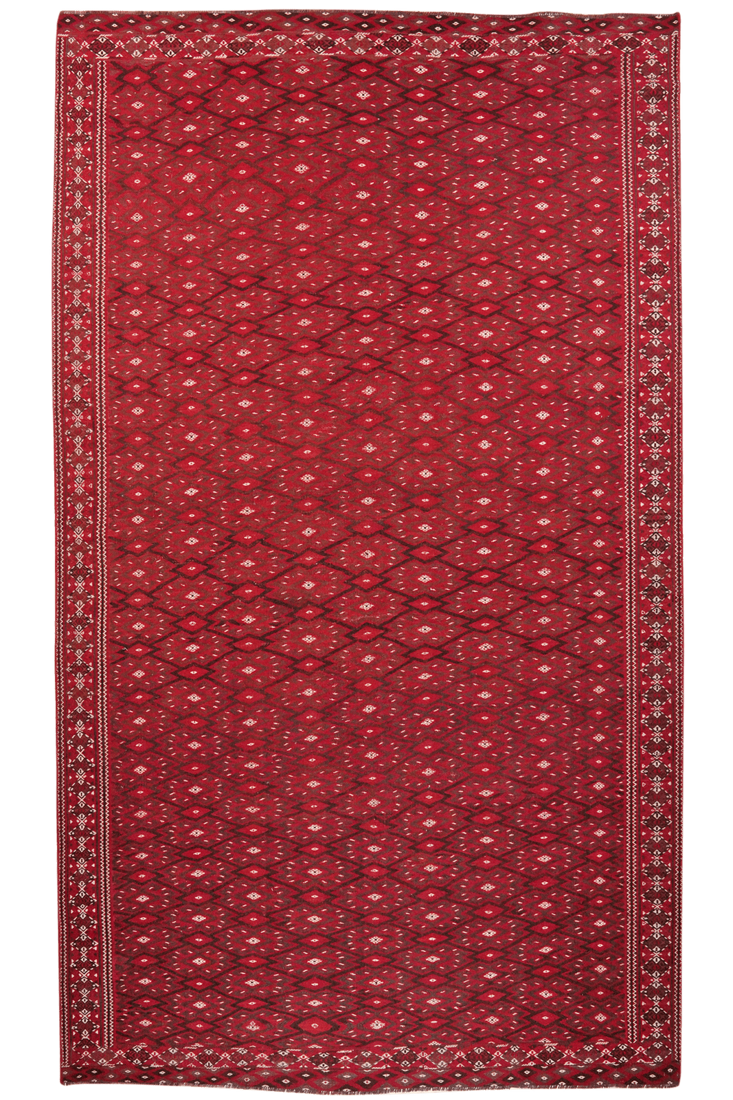 Kelim Turkman — Handmade, 209x363 cm, Multicolor, 100% Virgin Wool | Main view