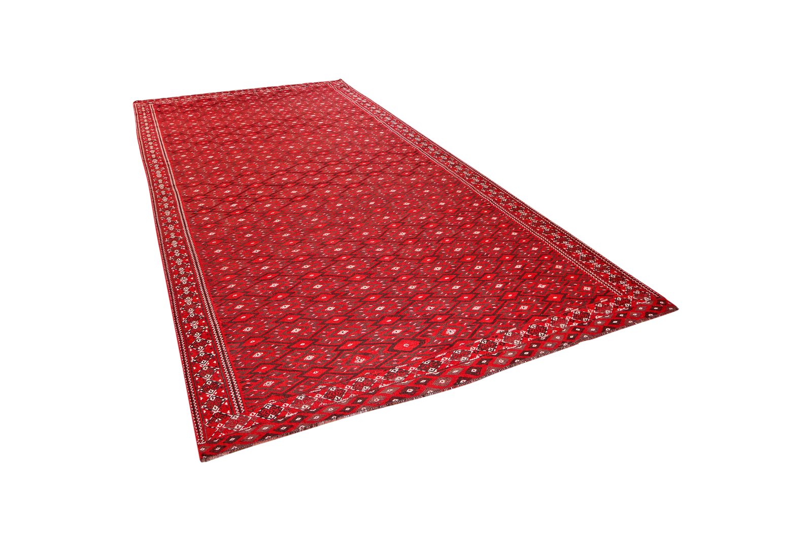 Kelim Turkman — Handmade, 209x363 cm, Multicolor, 100% Virgin Wool | View 5