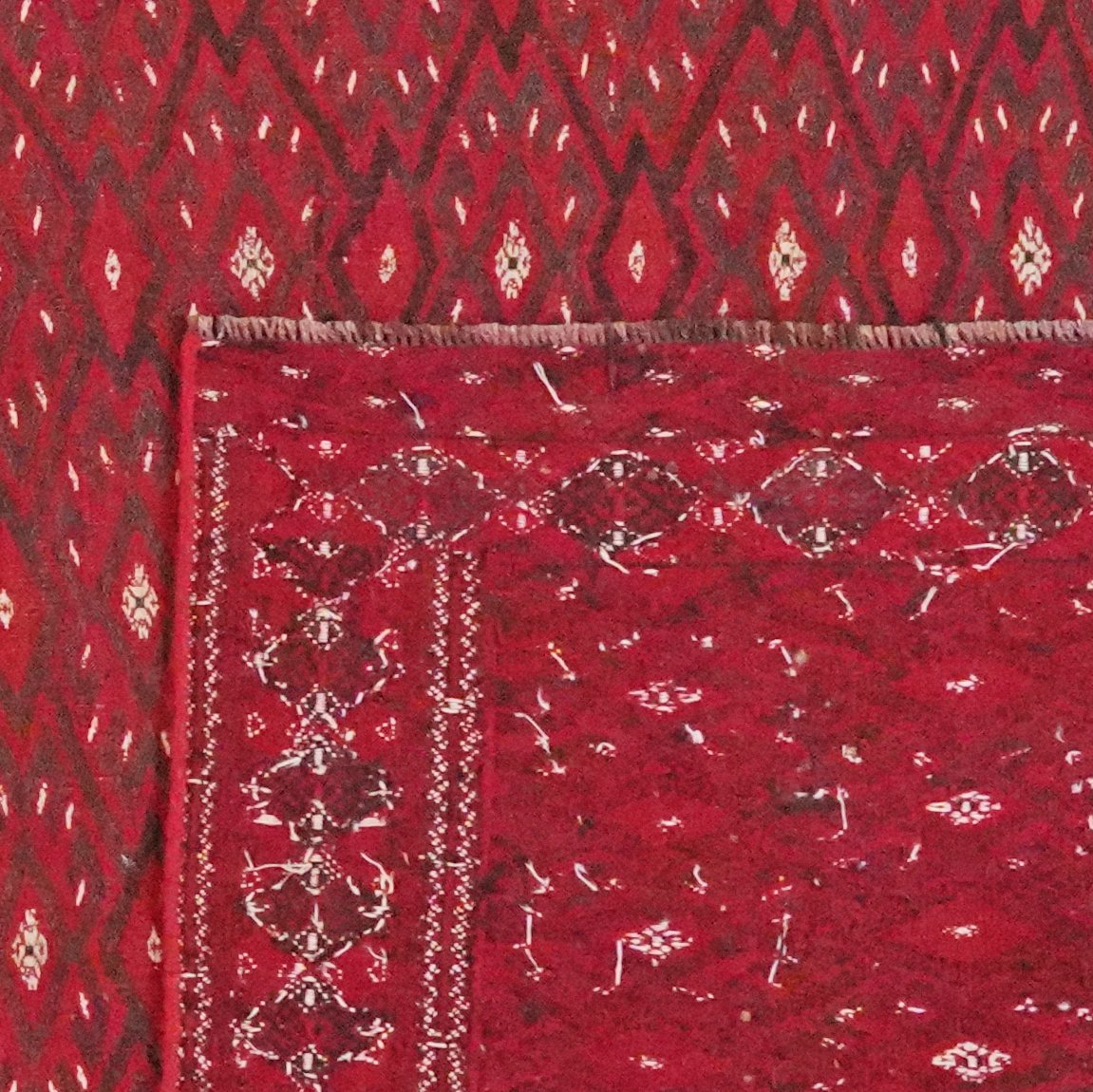 Kelim Turkman — Handmade, 209x363 cm, Multicolor, 100% Virgin Wool | View 6