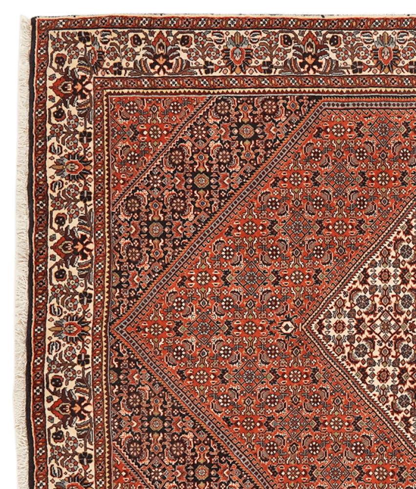 Bidjar Bookan — Hand-knotted, 113x171 cm, Red, 100% Virgin Wool | View 3