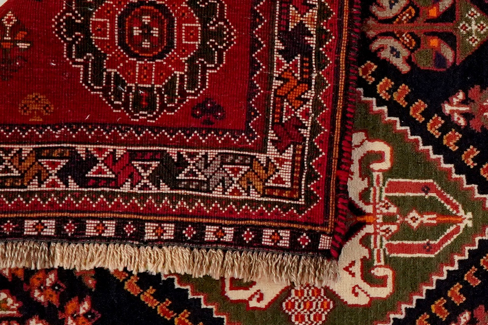 Gashgai — Hand-knotted, 115x175 cm, Blue, 100% Virgin Wool | View 6
