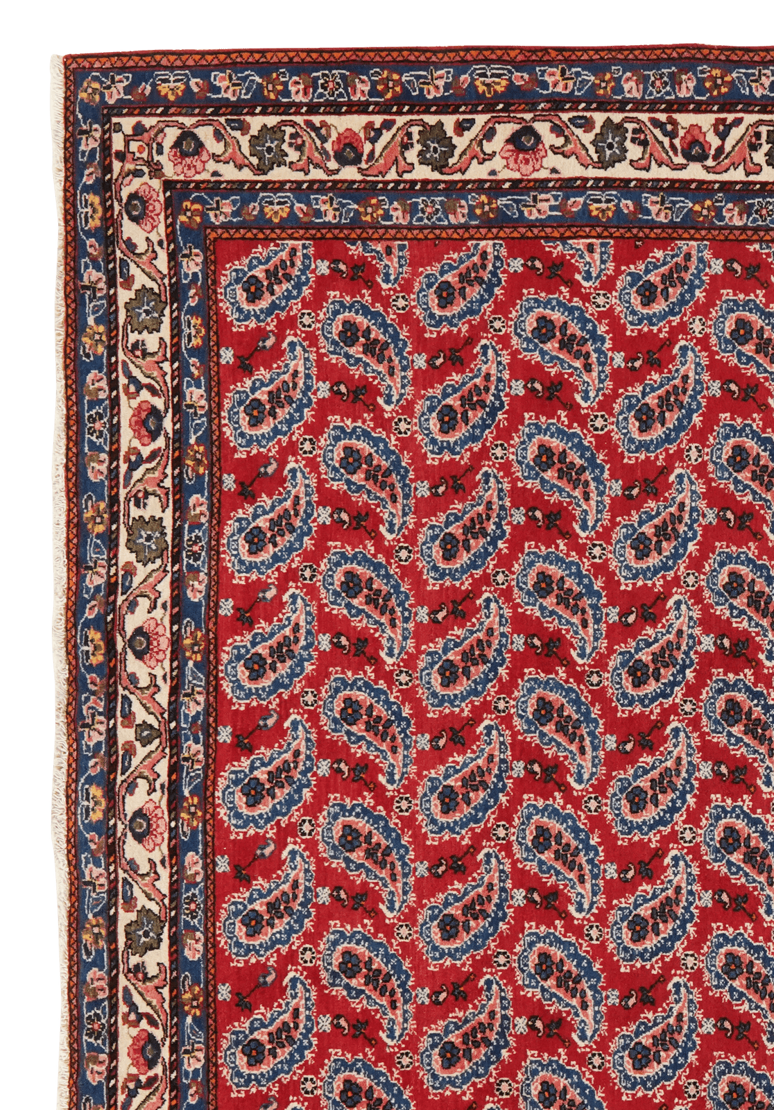 Abadeh — Hand-knotted, 156x211 cm, Red, 100% Virgin Wool | View 3