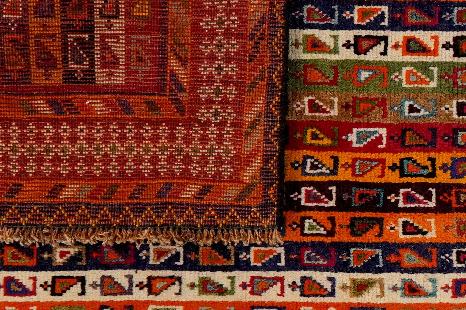 Gashgai — Hand-knotted, 133x199 cm, Multicolor, 100% Virgin Wool | View 6