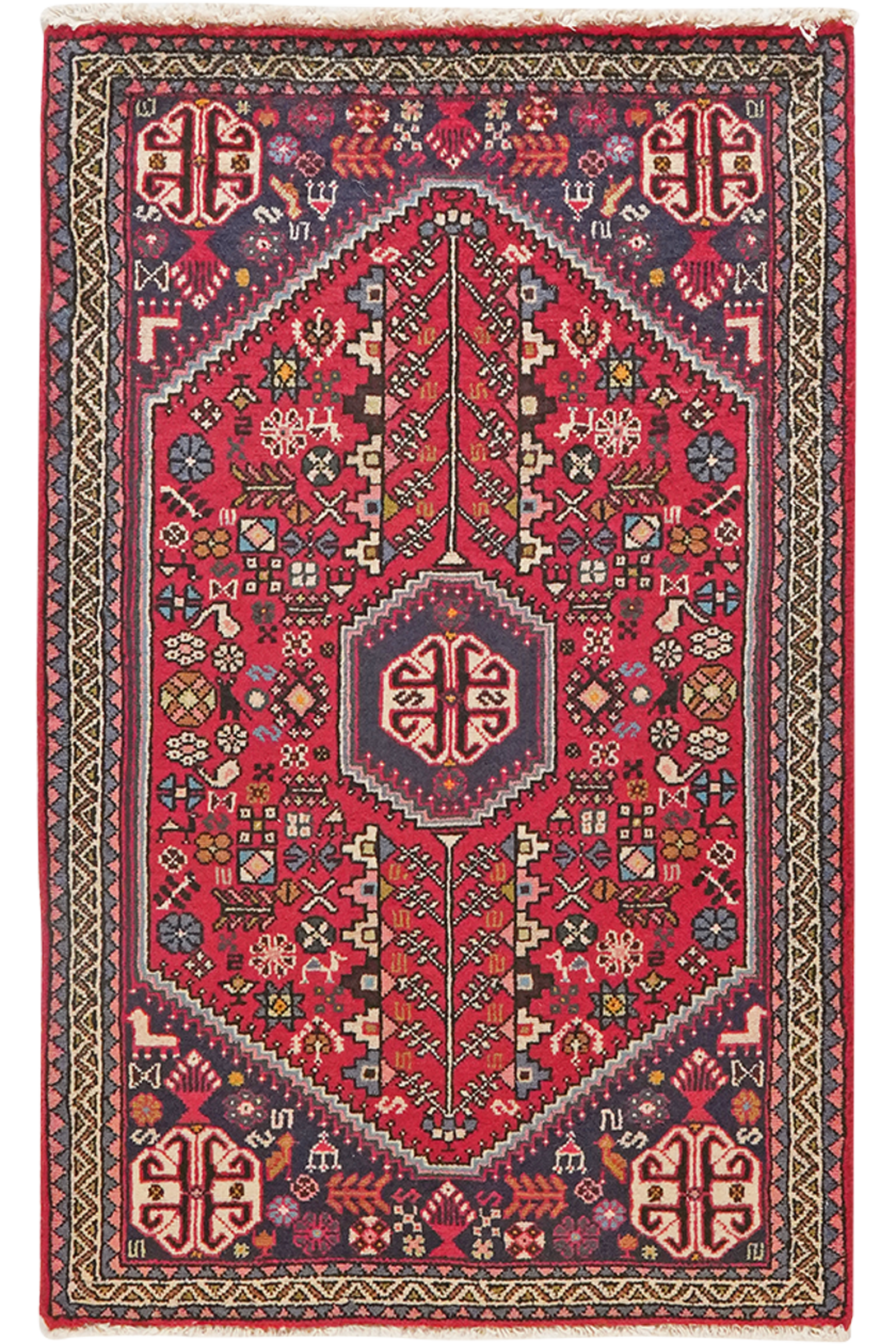 Abadeh — Handgefertigt, 100x63 cm, Beige, 100% Virgin Wool | Main view