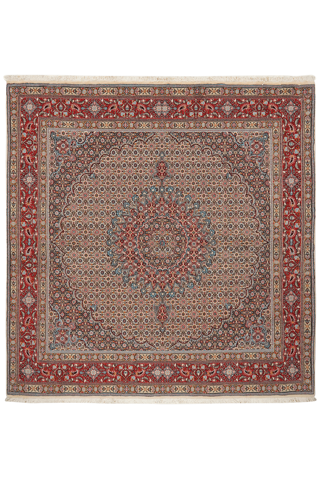 Moud Mahi — Hand-knotted, 194x199 cm, Beige, 100% Virgin Wool | Main view