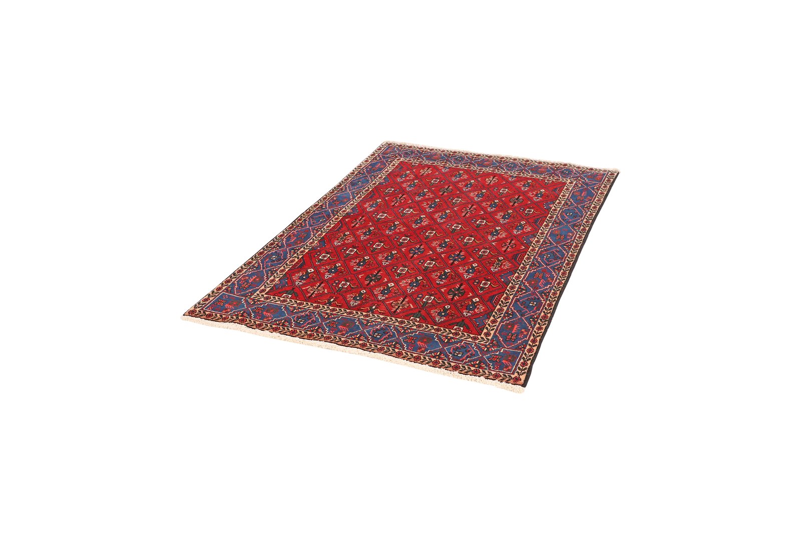 Abadeh — Hand-knotted, 105x152 cm, Red, 100% Virgin Wool | View 5