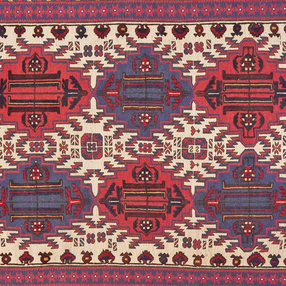 Kelim Belutch — Handmade, 203x247 cm, Beige, 100% Virgin Wool | View 4