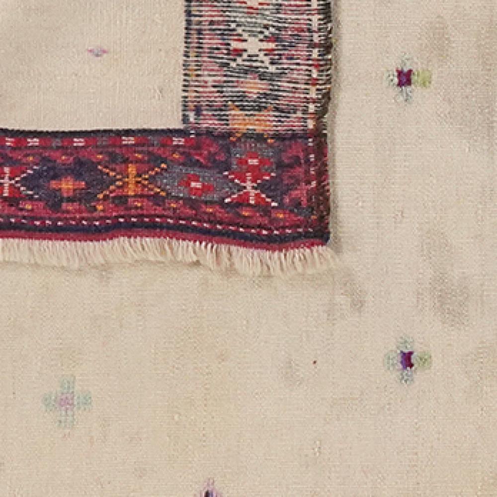 Sofreh — Handmade, 86x130 cm, Beige, 100% Virgin Wool | View 6