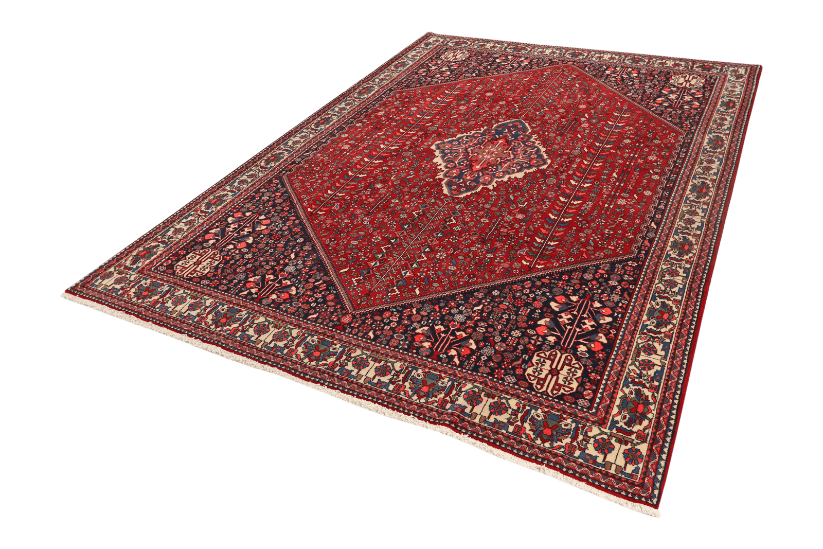 Abadeh — Hand-knotted, 209x302 cm, Red, 100% Virgin Wool | View 5