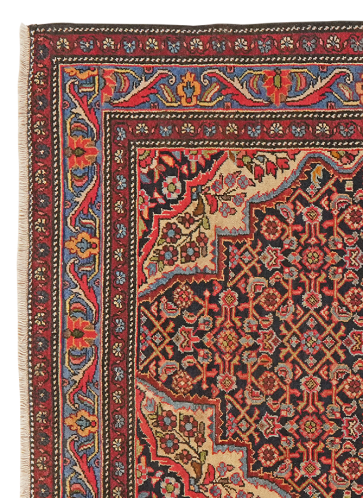 Koutabad — Handgefertigt, 203x130 cm, Blau, 100% Virgin Wool | View 4