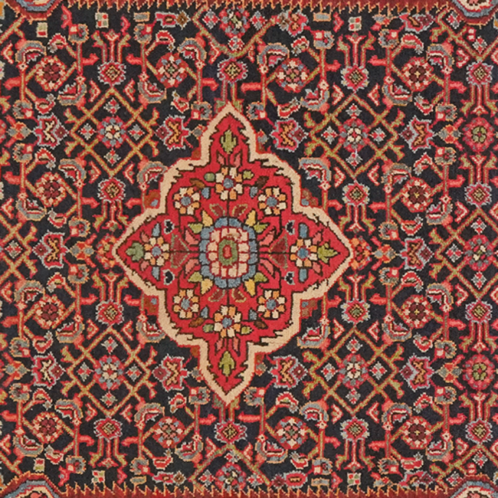 Koutabad — Handgefertigt, 203x130 cm, Blau, 100% Virgin Wool | View 5