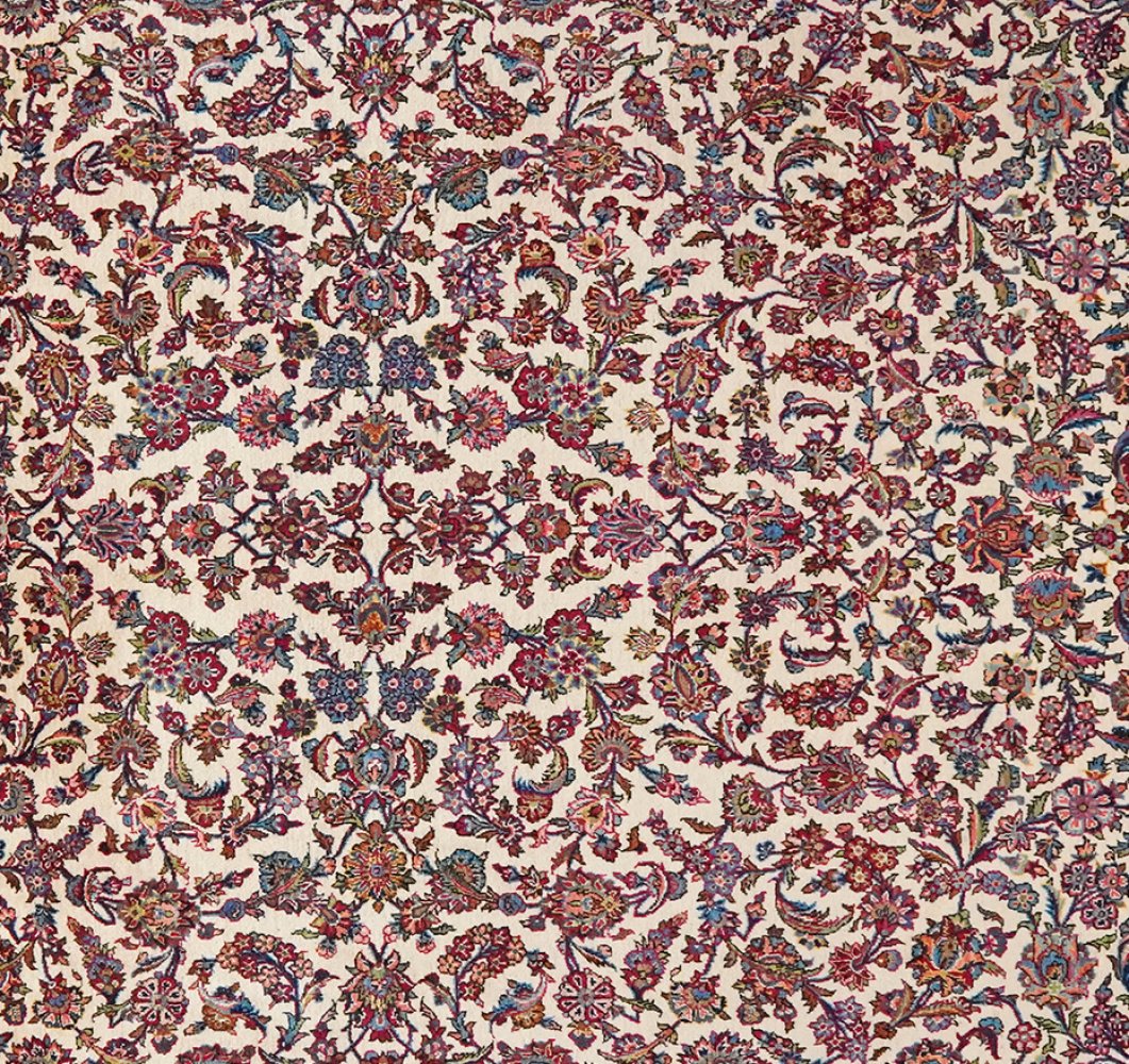 Kashan — Hand-knotted, 225x325 cm, Beige, 100% Virgin Wool | View 4
