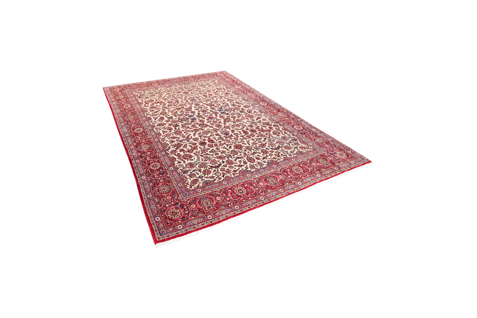Kashan — Hand-knotted, 225x325 cm, Beige, 100% Virgin Wool | View 5