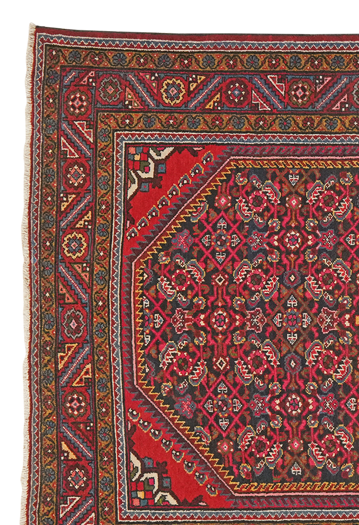 Koutabad — Handgefertigt, 202x140 cm, Rot, 100% Virgin Wool | View 4