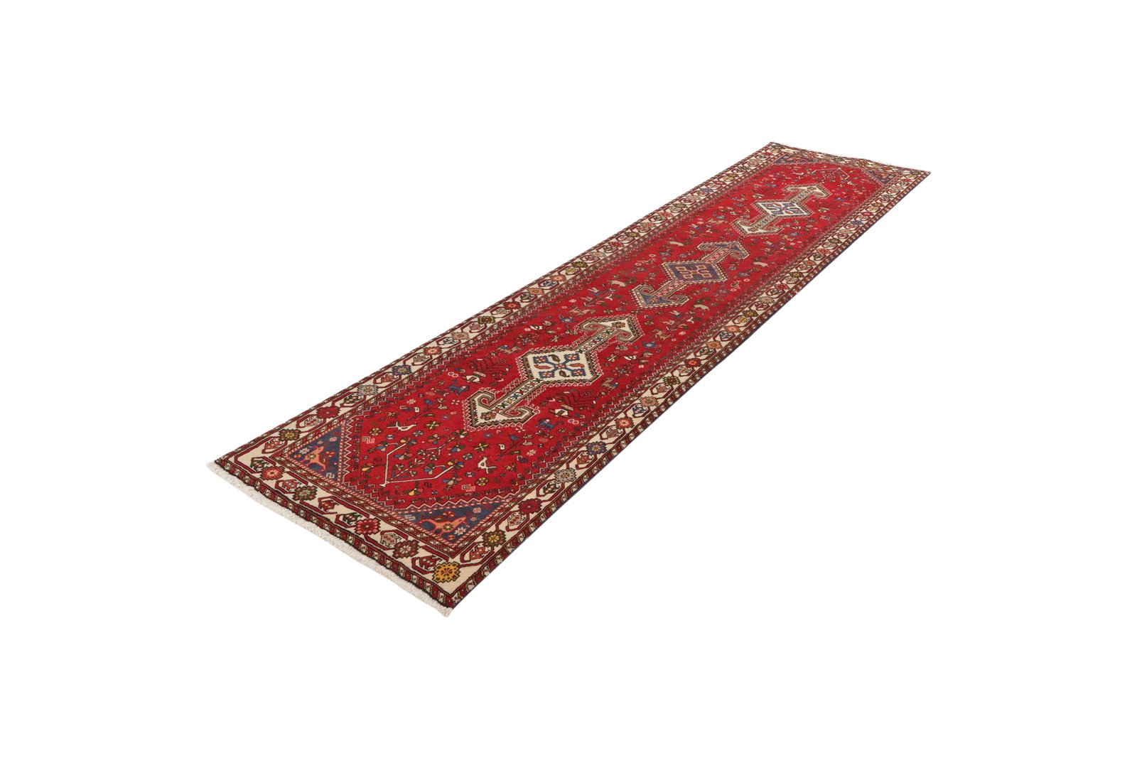 Nasrabad — Hand-knotted, 76x305 cm, Red, 100% Virgin Wool | View 5