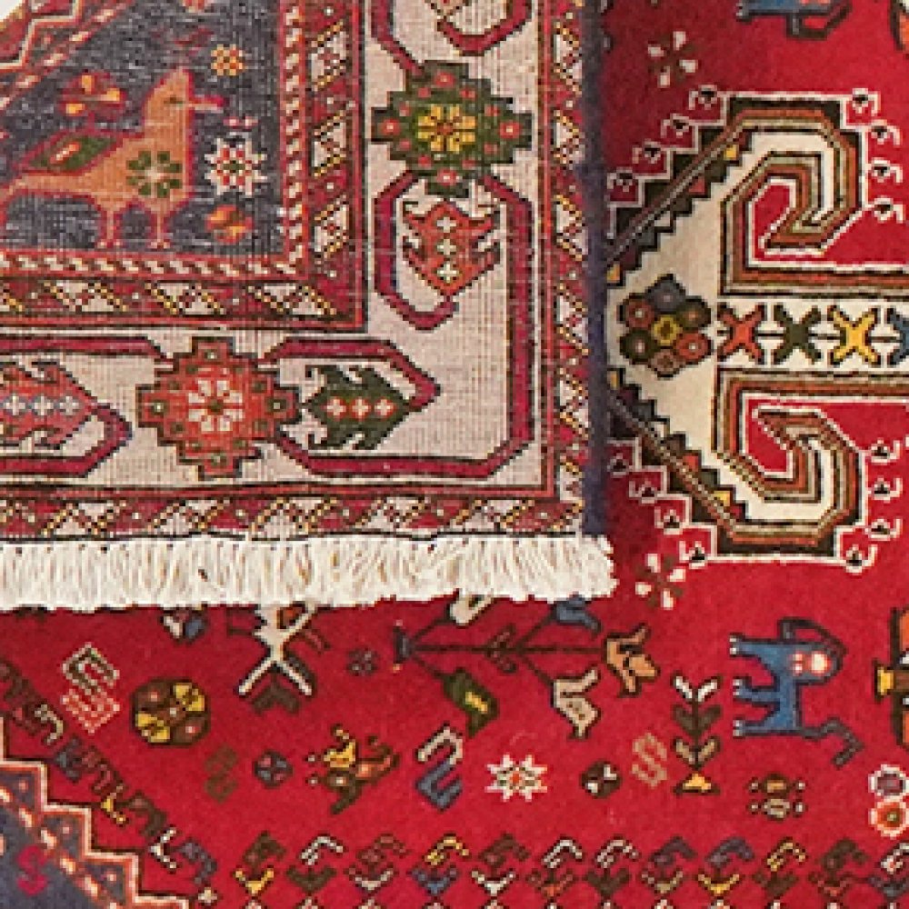 Nasrabad — Hand-knotted, 76x305 cm, Red, 100% Virgin Wool | View 6