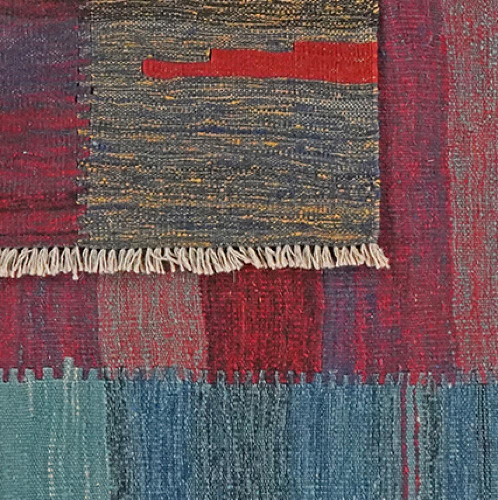 Kelim Gashgai — Handmade, 121x123 cm, Multicolor, 100% Virgin Wool | View 6