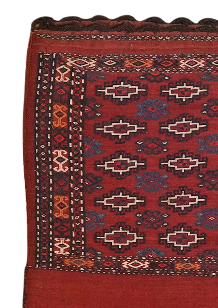 Gartchin — Hand-knotted, 83x95 cm, Red, 100% Virgin Wool | View 3