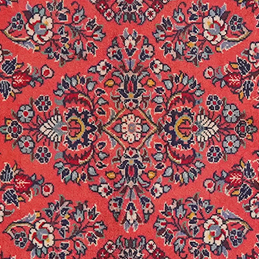 Sarough — Hand-knotted, 69x128 cm, Red, 100% Virgin Wool | View 4