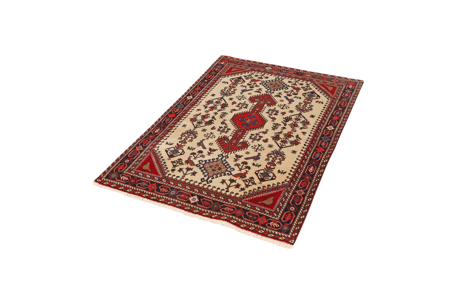 Nasrabad — Hand-knotted, 98x145 cm, Beige, 100% Virgin Wool | View 5