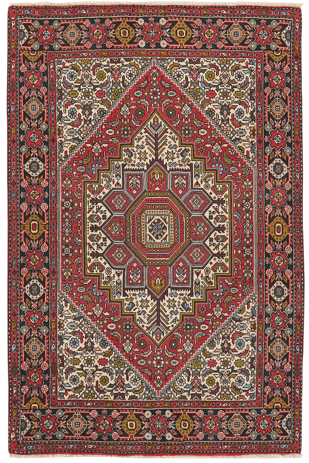 Goltuk — Hand-knotted, 103x156 cm, Red, 100% Virgin Wool | Main view