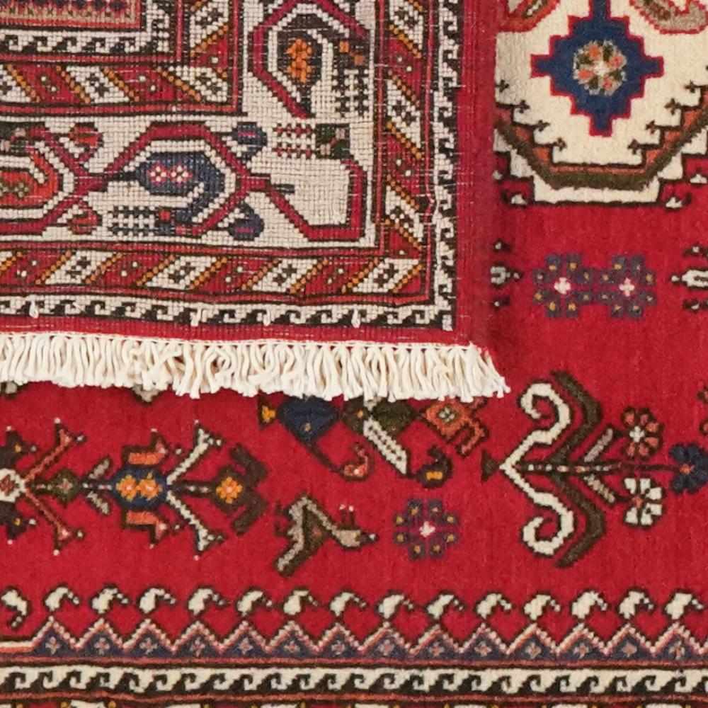 Nasrabad — Hand-knotted, 101x145 cm, Red, 100% Virgin Wool | View 6