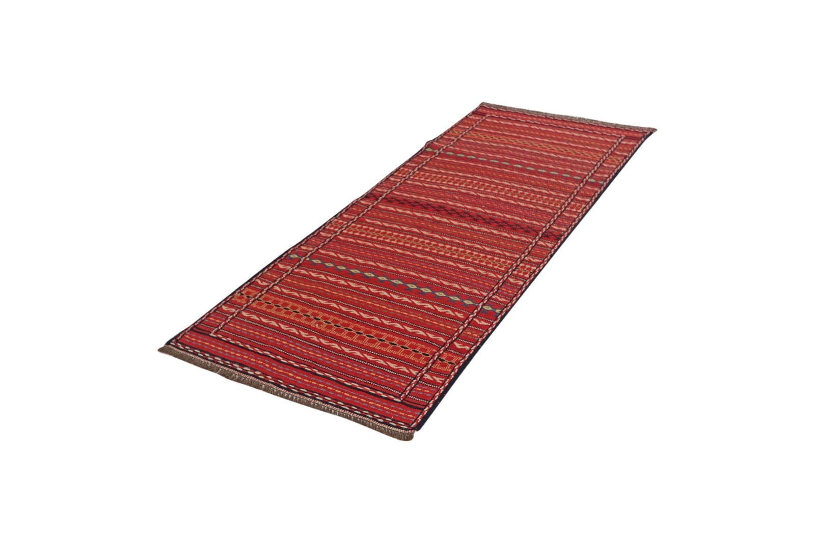 Kelim Kordi — Handmade, 77x200 cm, Multicolor, 100% Virgin Wool | View 5
