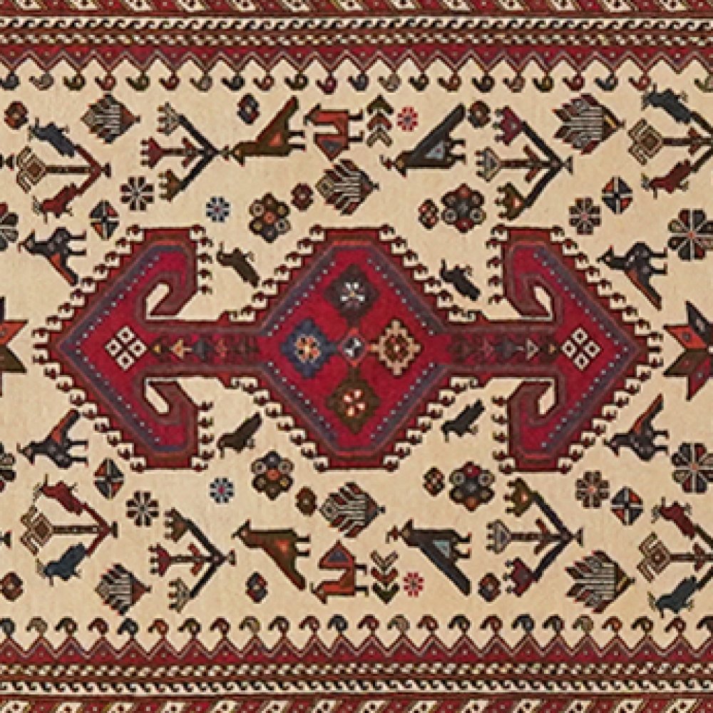 Nasrabad — Hand-knotted, 83x395 cm, Beige, 100% Virgin Wool | View 4