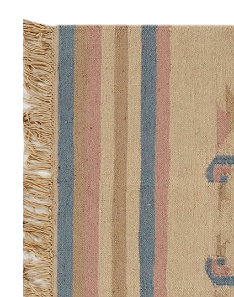 Kelim — Handmade, 71x150 cm, Beige, 100% Virgin Wool | View 3