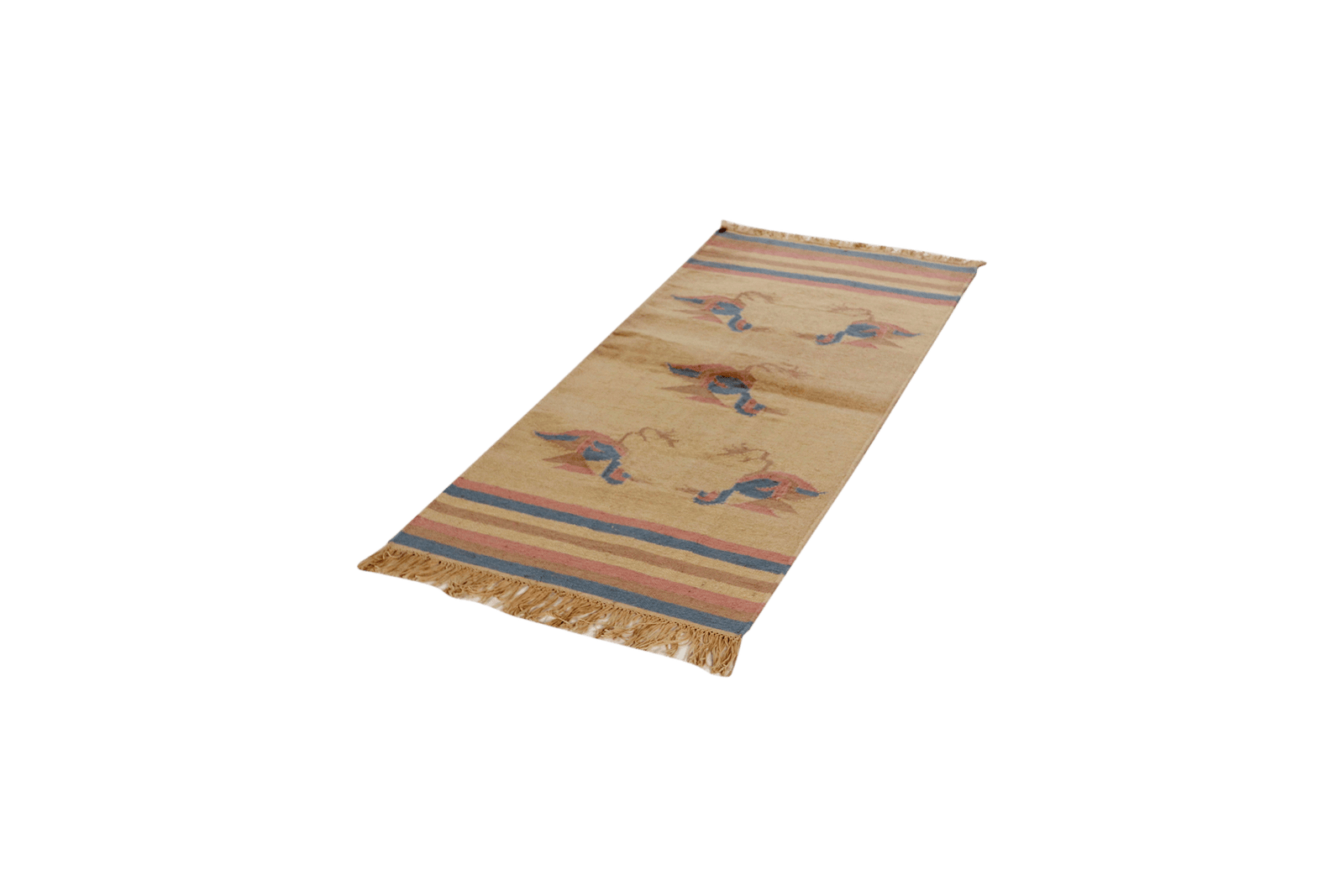 Kelim — Handmade, 71x150 cm, Beige, 100% Virgin Wool | View 5