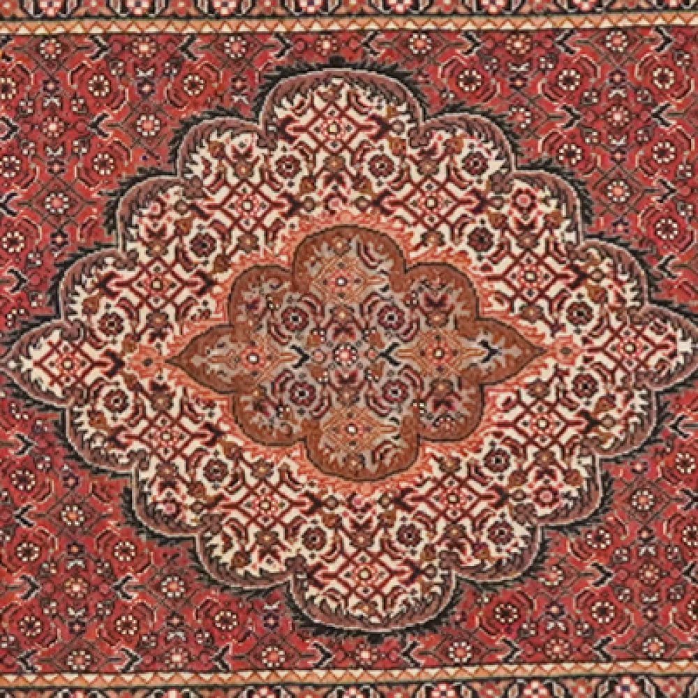 Bidjar Bookan — Hand-knotted, 75x255 cm, Red, 95% Schurwolle, 5% Seide | View 4