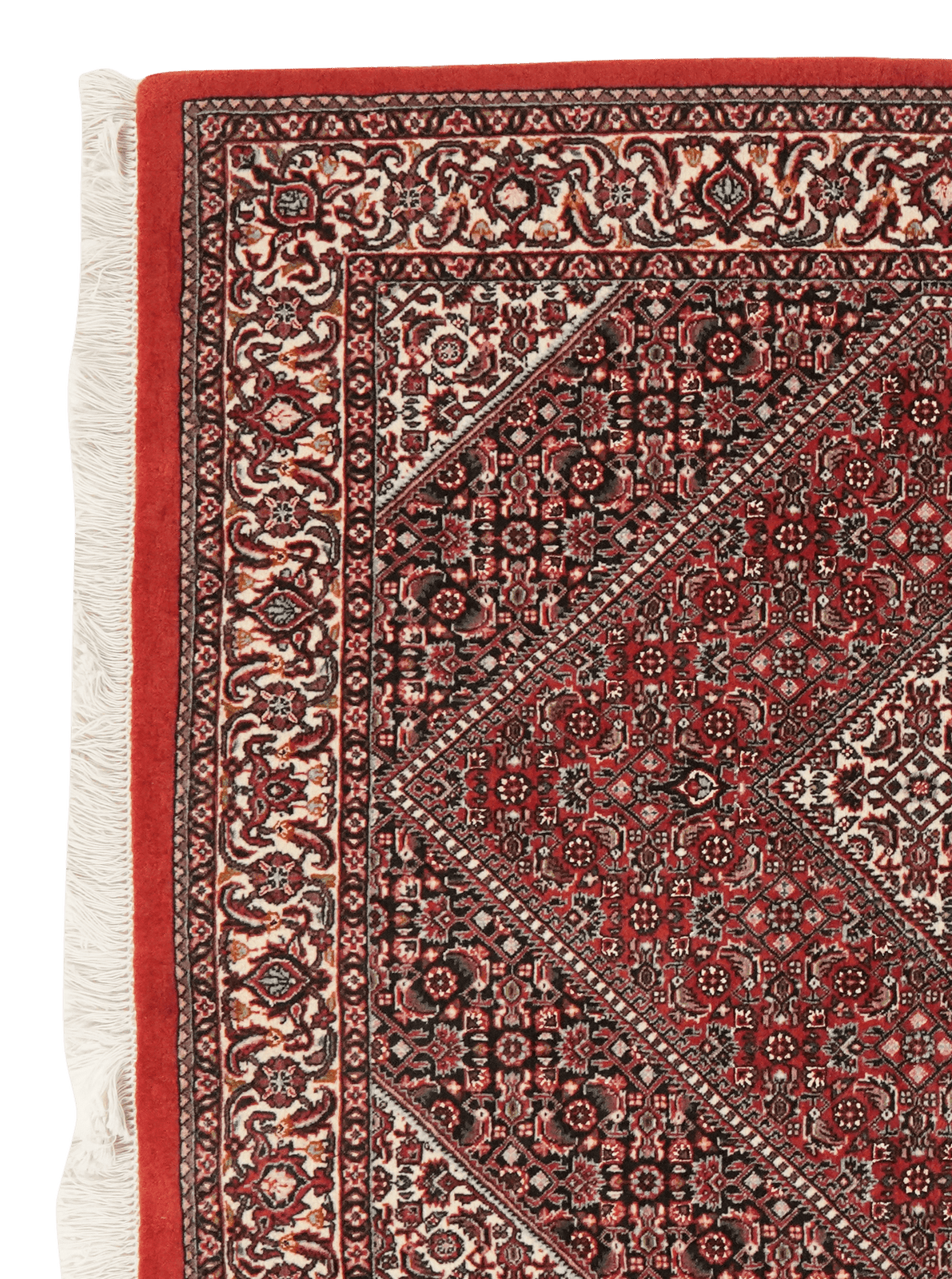 Bidjar Bookan — Hand-knotted, 114x181 cm, Red, 100% Virgin Wool | View 3