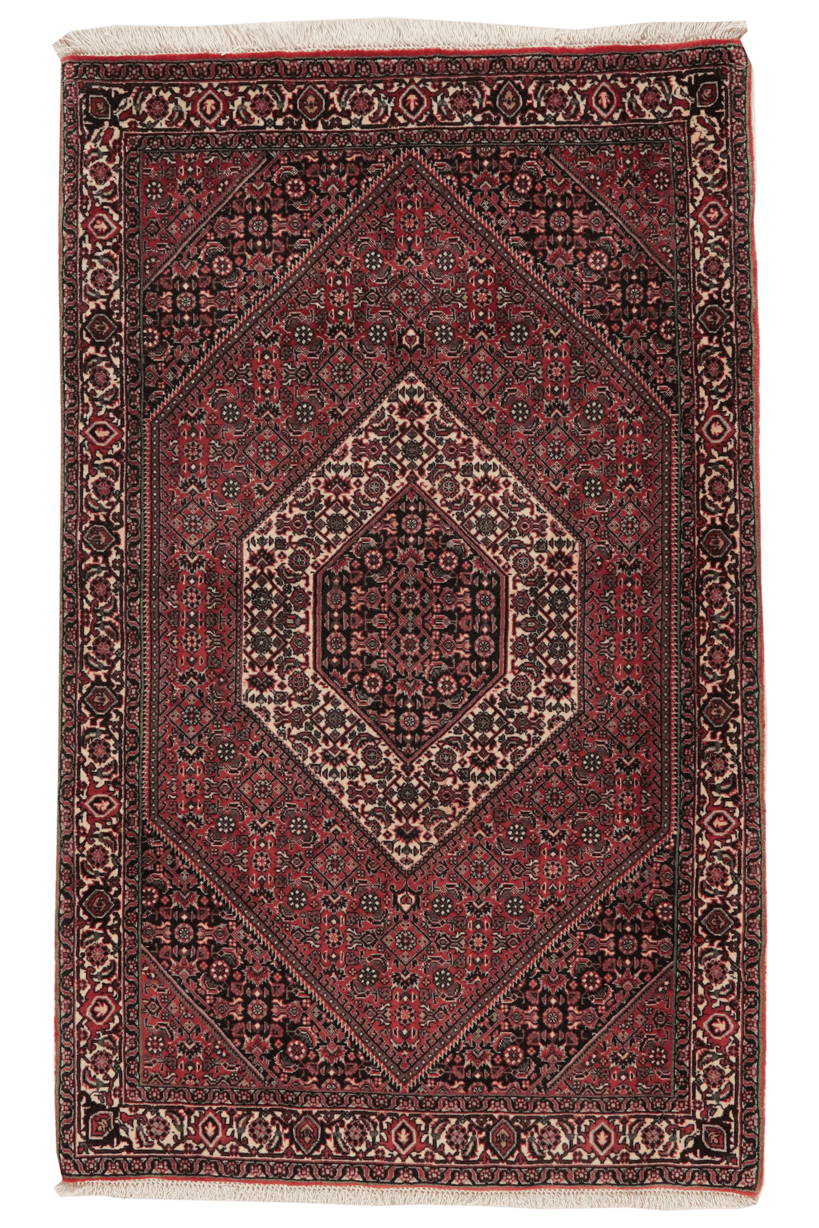 Bidjar Bookan — Hand-knotted, 94x152 cm, Red, 100% Virgin Wool | Main view
