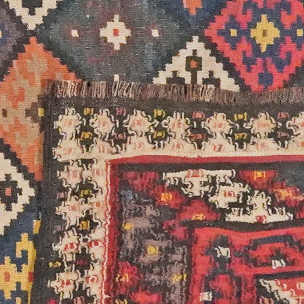 Kelim Afshar — Handmade, 155x309 cm, Black, 100% Virgin Wool | View 6